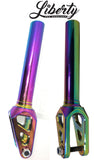 Neo Chrome ( Oil Slick ) Aluminum Scooter Fork