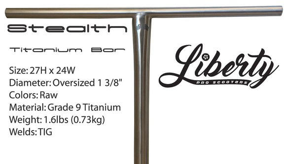 Liberty Pro Scooters - Stealth - Titanium T-Bar